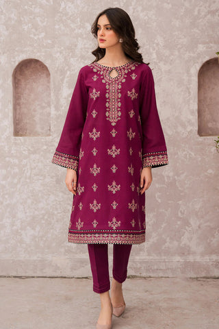JAZMIN - Dhanak 3-Piece Unstitched Embroidered Suit