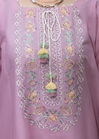 laam- Unstitched 2 Piece Embroidered Dhanak Suit