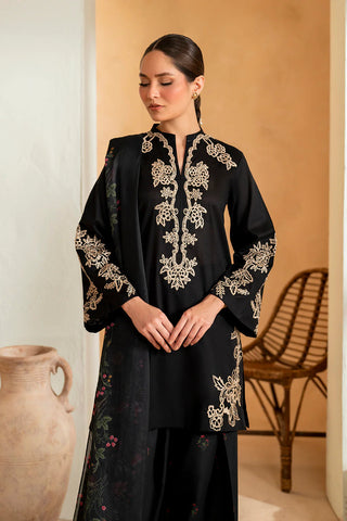 IZNIK - Dhanak 3-Piece Unstitched Embroidered Suit