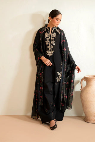 IZNIK - Dhanak 3-Piece Unstitched Embroidered Suit