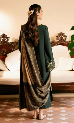 IZEL - Dhanak 3-Piece Unstitched Embroidered Suit