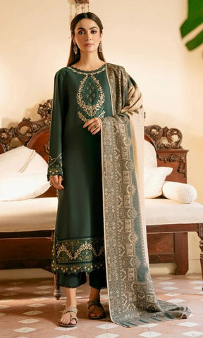 IZEL - Dhanak 3-Piece Unstitched Embroidered Suit