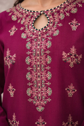 JAZMIN - Dhanak 3-Piece Unstitched Embroidered Suit