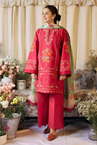 Zara Shah Jahan - Dhanak 3-Piece Unstitched Embroidered Suit