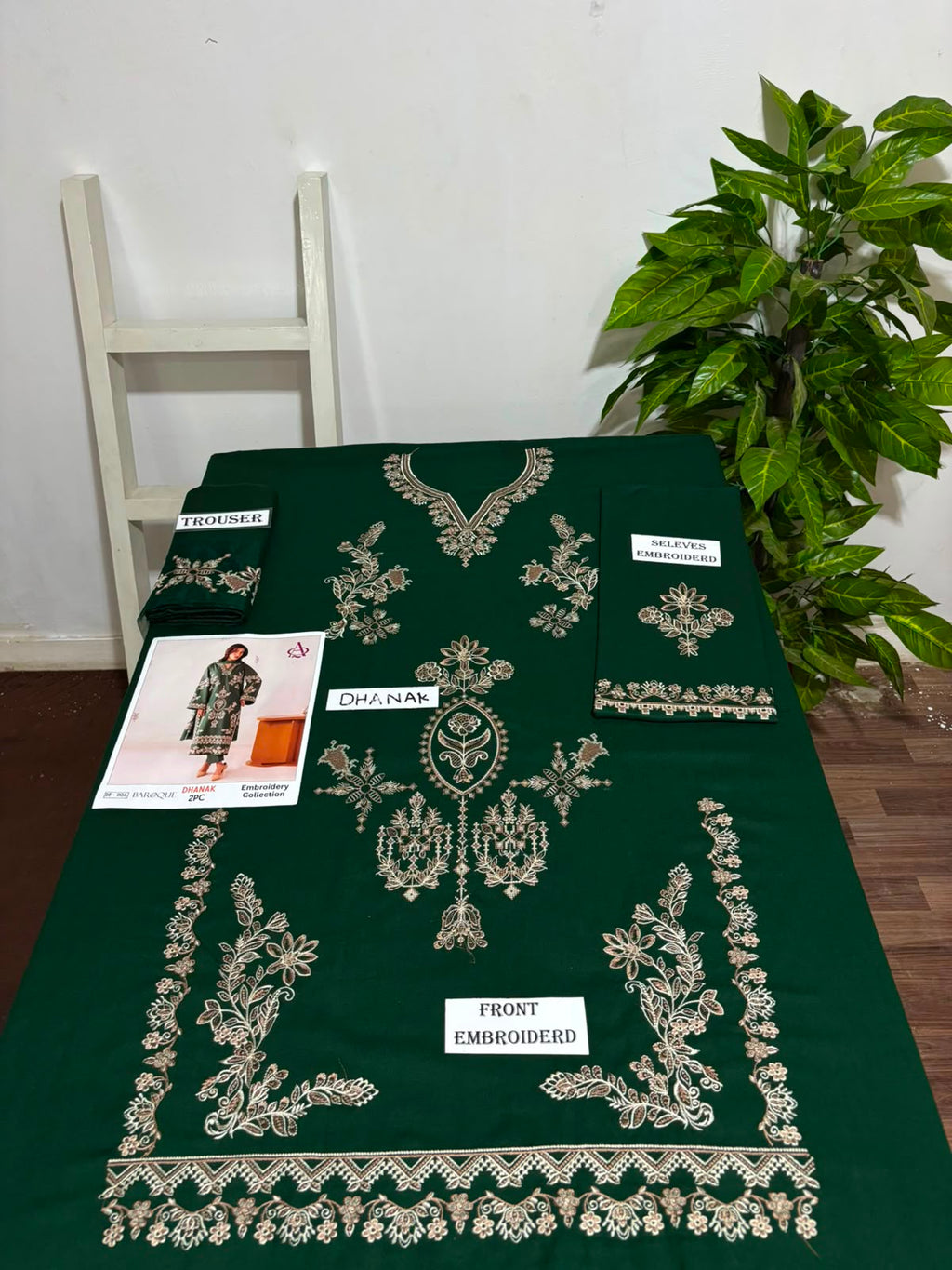 2-Piece | Premium Embroidered Winter Suit – DE-1106