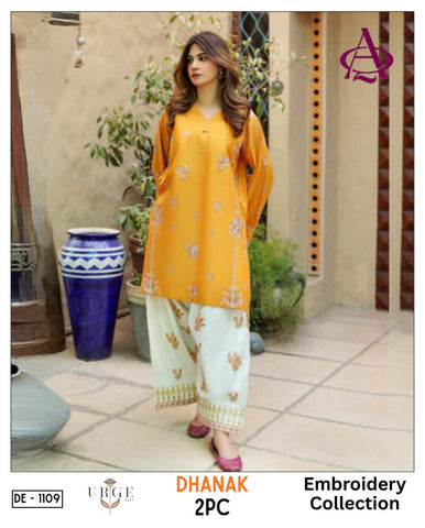 2-Piece | Premium Embroidered Winter Suit – DE-1109D
