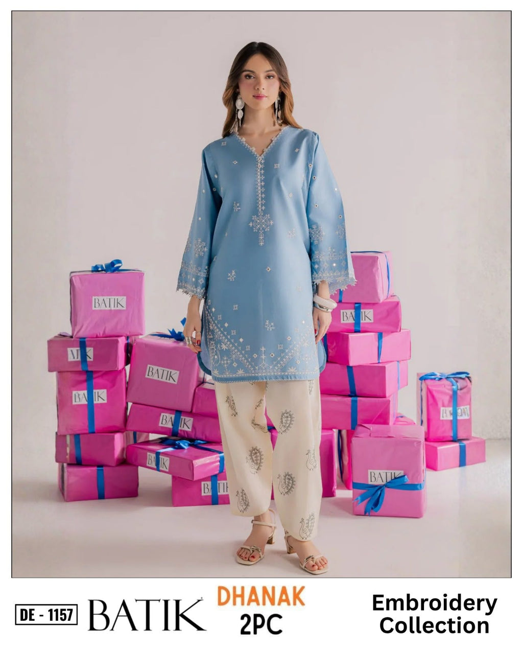 2-Piece | Premium Embroidered Winter Suit – DE-1157