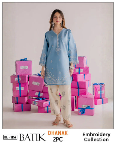 2-Piece | Premium Embroidered Winter Suit – DE-1157