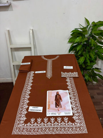 2-Piece | Premium Embroidered Winter Suit – DE-1217