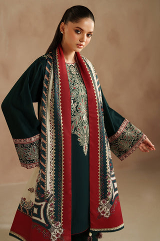 JAZMIN - Dhanak 3-Piece Unstitched Embroidered Suit