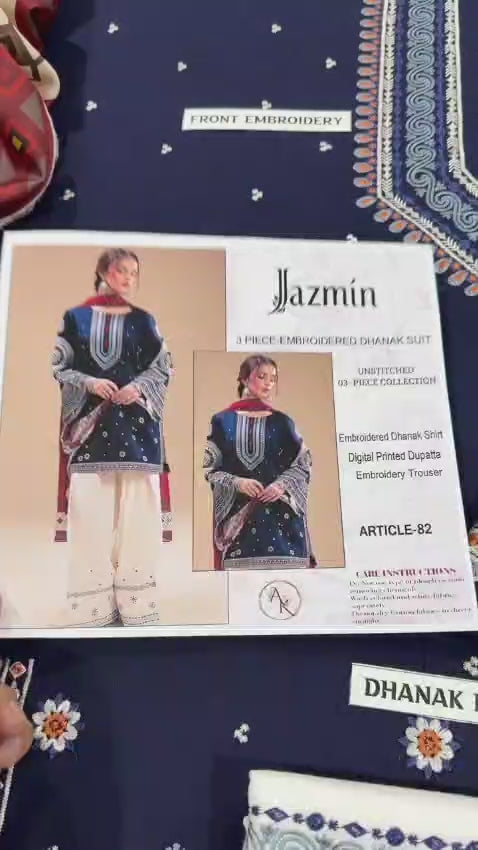 Jazmine Winter Dhanak unstiches