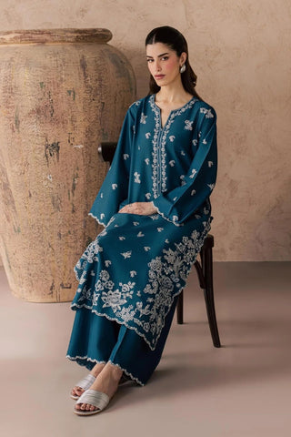 Batik Embroidered Dhanak Winter 2 Piece Dress - J4022