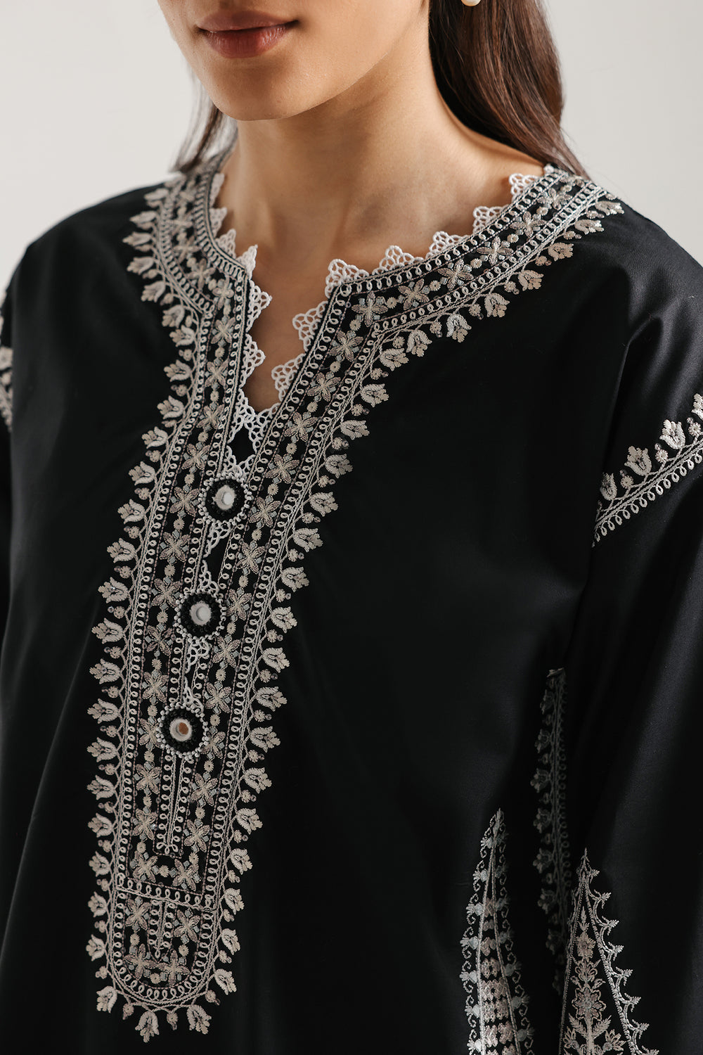 Embroidered Dhanak Winter 2 Piece Dress