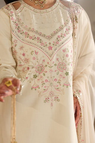 Rafza - Dhanak 3-Piece Unstitched Embroidered Suit
