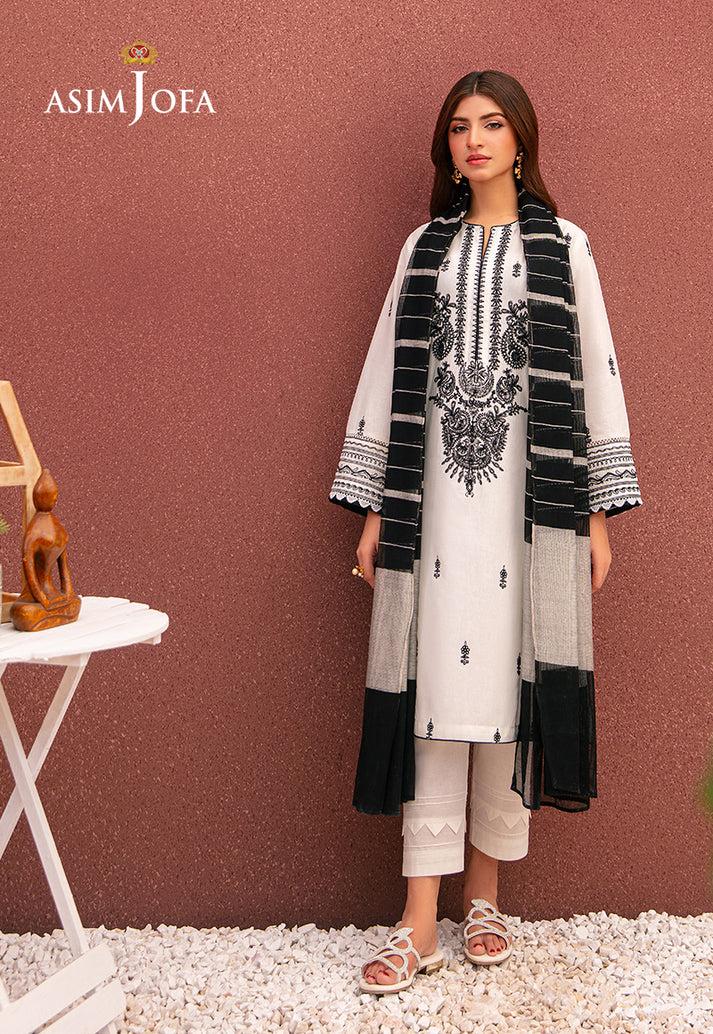 JAZMIN* PURE DHANAK 3PC EMBROIDERED*