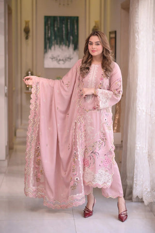 3 PC WINTER DHANAK UNSTITCH