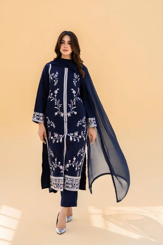 3PC WINTER DHANAK UNSTITCH