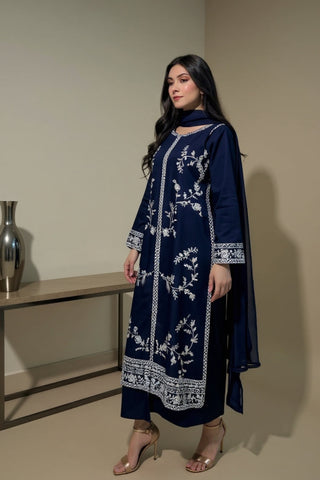 3PC WINTER DHANAK UNSTITCH