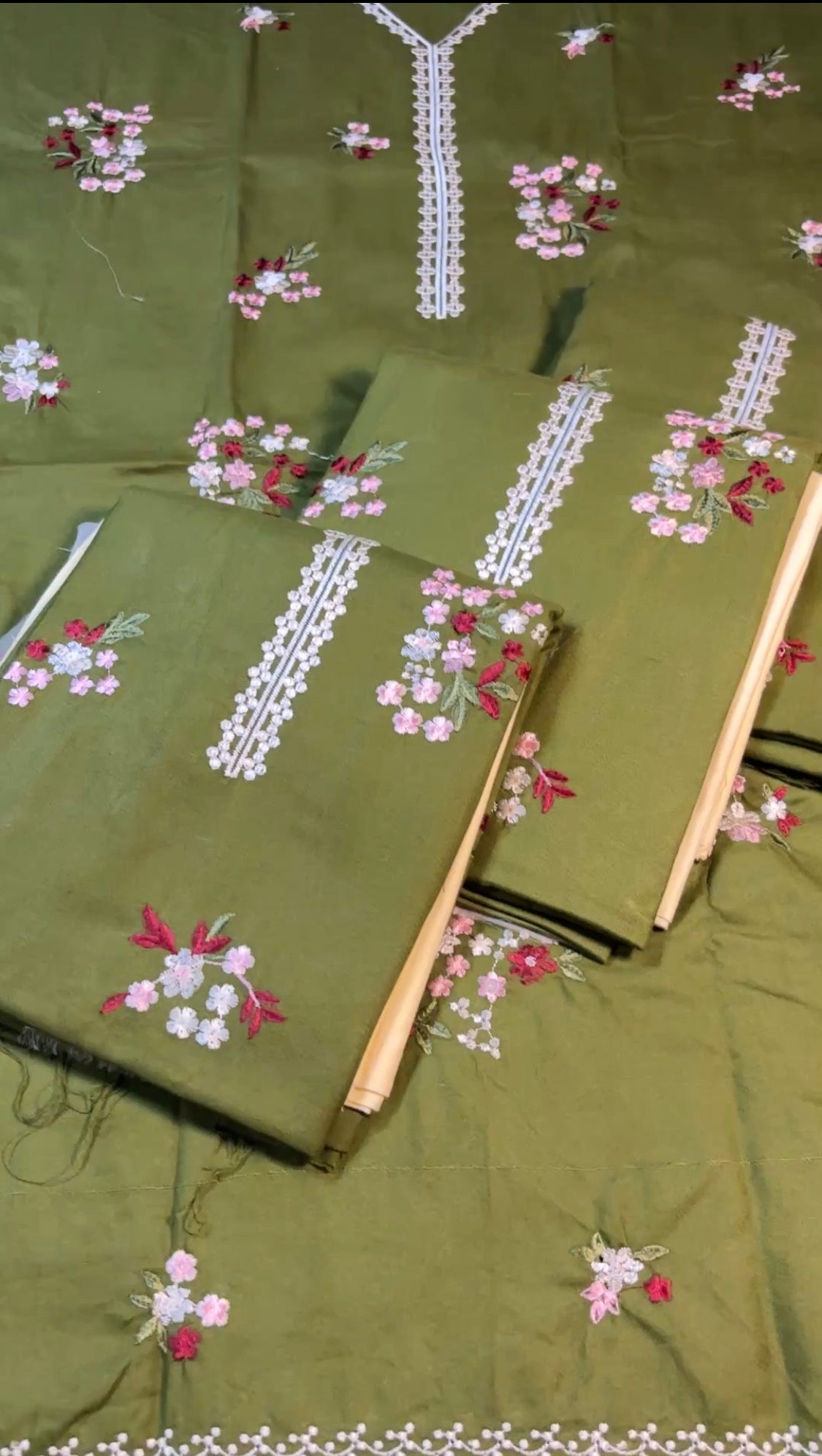 Embroidered Dhanak Winter 2 Piece Dress