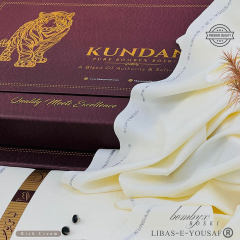 𝙆𝙐𝙉𝘿𝘼𝙉 | LIBAS-E-YOUSAF | RICH CREAM