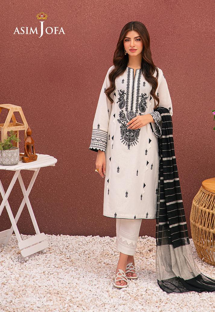 JAZMIN* PURE DHANAK 3PC EMBROIDERED*
