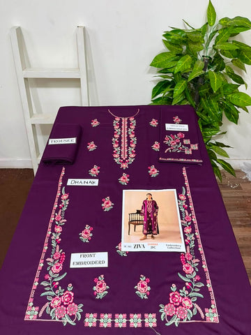 2-Piece | Premium Embroidered Winter Suit – DE-1197PR