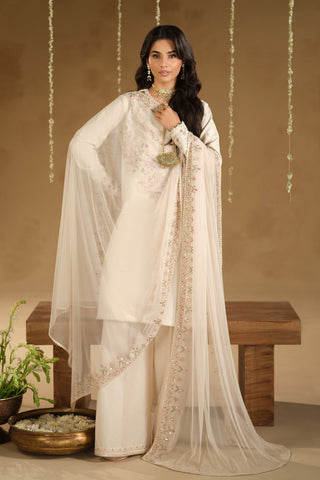 Rafza - Dhanak 3-Piece Unstitched Embroidered Suit